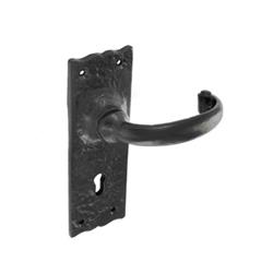 TSS Antique Black Lever On Plate Furniture