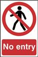 No Entry Sign - 200mm x 300mm