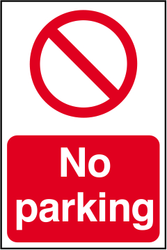 No Parking Sign - 200mm x 300mm