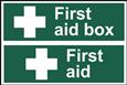 Two First Aid PVC Signs