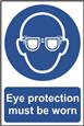 Eye protection must be worn - 200mm x 300mm Sign