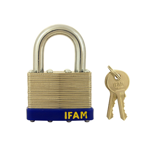 Ifam Laminated Padlock Standard Shackle Keyed Alike KA1 Keyed Alike