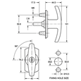 L&F 1613 Garage Door Lock