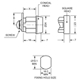 L&F 1334 Nut Fix Camlock