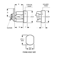 L&F 1334 Nut Fix Camlock