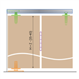 HENDERSON Bifold Folding Track Sliding Door Gear
