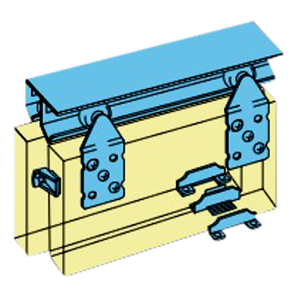 HENDERSON Fixing Kit To Suit Double Top Double Track Sliding Door Gear