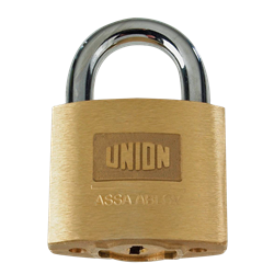 UNION C-Series 1K42 AVA Brass Open Shackle Padlock
