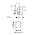 L&F 1363 Nut Fix Camlock