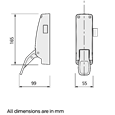 BRITON 1438E Push Pad Panic Latch