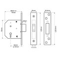 UNION 2101 5 Lever Deadlock