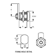 L&F 4303 & 4314 Radial Pin Nut Fix Camlock