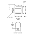 L&F 1336 Nut Fix Camlock