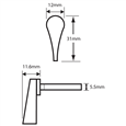 ADAMS RITE 1000 11 32SA Long Spindle Thumb Turn