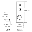 DORMAKABA Simplex 1000 Series 1021B Knob Operated Digital Lock With Key Override