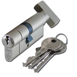 ASEC Kite BS 1 Star Kitemarked Euro Key & Turn Cylinder