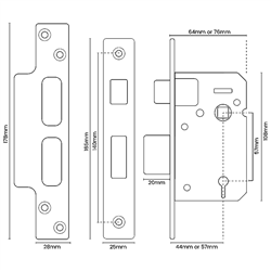 ASEC 5 Lever Sashlock