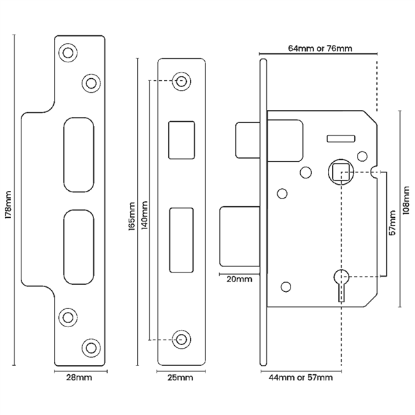 ASEC 5 Lever Sashlock