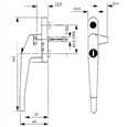 ASEC Cockspur Espag Handle With Spindle