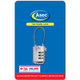 ASEC TSA Combination Luggage Cable Travel Padlock