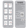 ASEC TSA Combination Luggage Belt Lock