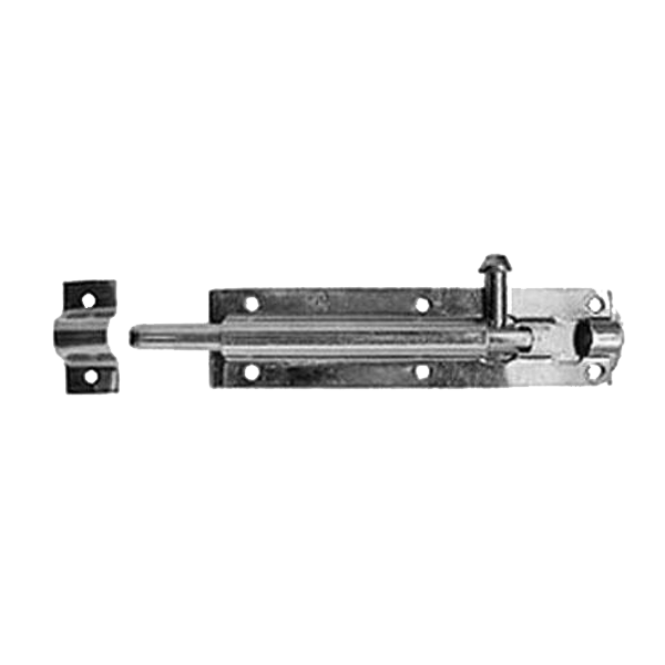 ASEC Zinc Plated Straight Tower Bolt
