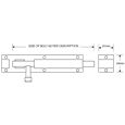 ASEC Zinc Plated Straight Tower Bolt