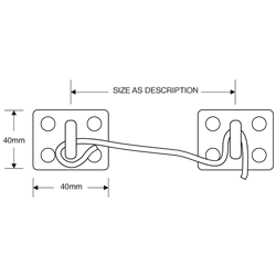 ASEC Wire Cabin Hook