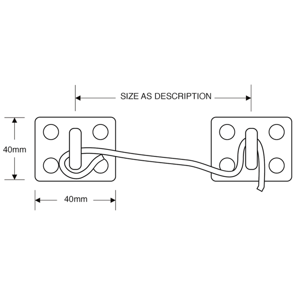 ASEC Wire Cabin Hook