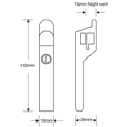 ASEC Locking Window Casement Handle