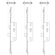 ASEC Lever Operated Latch & Deadbolt Modular Repair Lock Centre Case Kit (Timber Door)