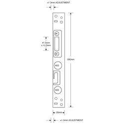 ASEC Modular Repair Lock Keep - Roller & Hook