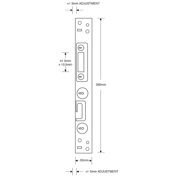 ASEC Modular Repair Lock Keep - Roller & Hook