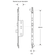 ASEC Lever Operated Latch & Deadbolt Modular Repair Lock Centre Case (Timber Door)