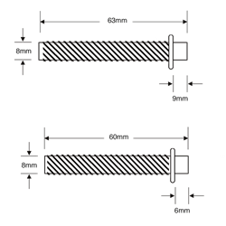 ASEC Pair Of Half Spindles For Split Spindle Applications