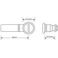 ASEC Horseshoe Clip Cranked Cam Camlock To Suit Garron Lockers