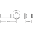 ASEC Snap Fit Cranked Cam Camlock To Suit Link Lockers