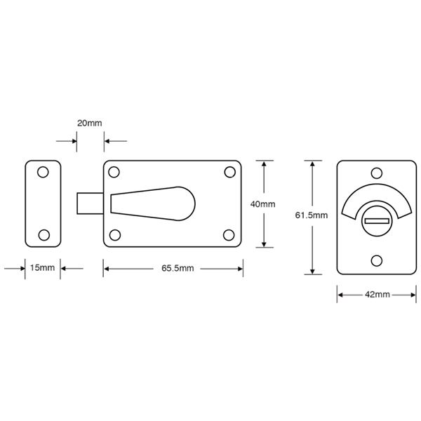 ASEC Toilet Indicator Bolt