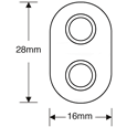 ASEC Fixing Tab for UPVC Door Locks