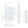 ASEC DIN Standard Mortice Euro Deadcase