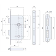 ASEC DIN Standard Mortice Bathroom Lock