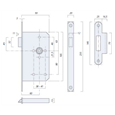 ASEC DIN Standard Mortice Latch