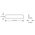 ASEC Furniture Lock Strike Plate