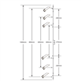 ASEC Retro Fit Espag Rod Inline Offset - Cut To Size