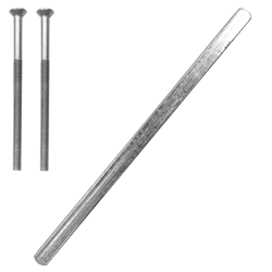 ASEC UPVC Spindle (160mm) & Screw (2x80mm) Pack