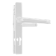 ASEC 70 Lever/Lever Door Furniture To Suit Ferco - 205mm Backplate