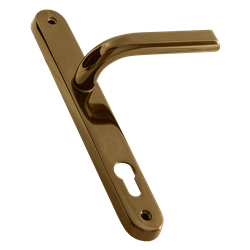 ASEC 85 Lever/Lever UPVC Furniture - 242mm Backplate