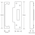 ASEC Rebate To Suit Asec Mortice Key Sashlocks