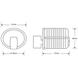 ASEC Thumbturn Screw-In Cylinder