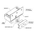 ASEC Micro Power Lock With SDGi Bracket - Open Out